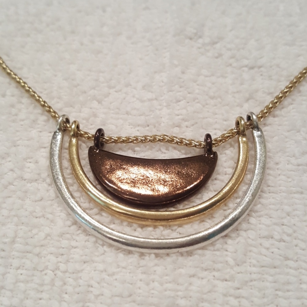 New Lucky Brand Tri-Tone Necklace - Picture 5 of 5